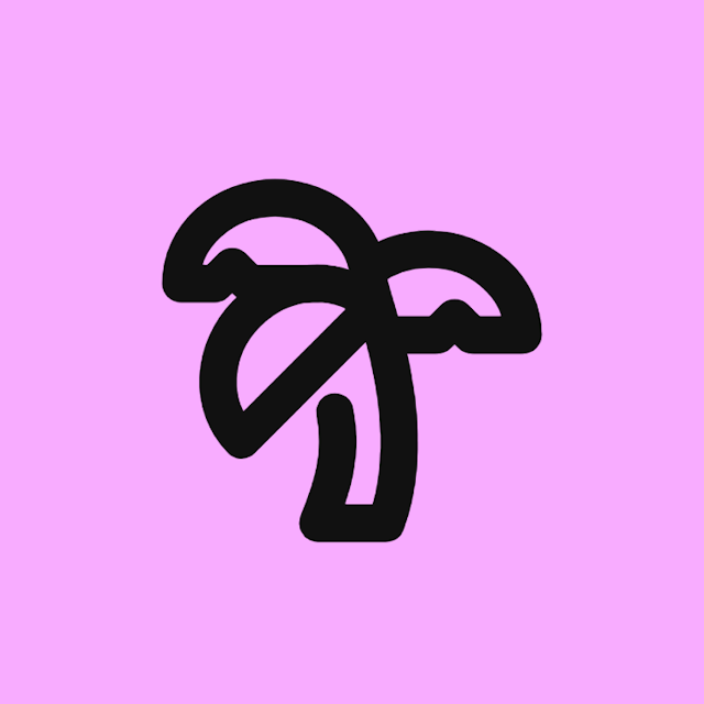 Palmtree icon for Hotel logo