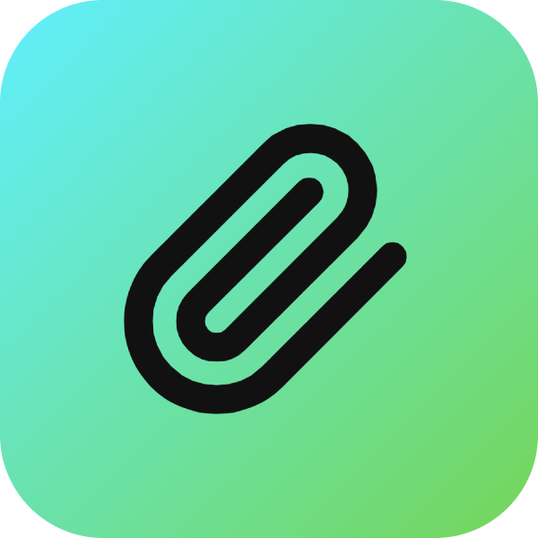 Paperclip icon for Ecommerce logo