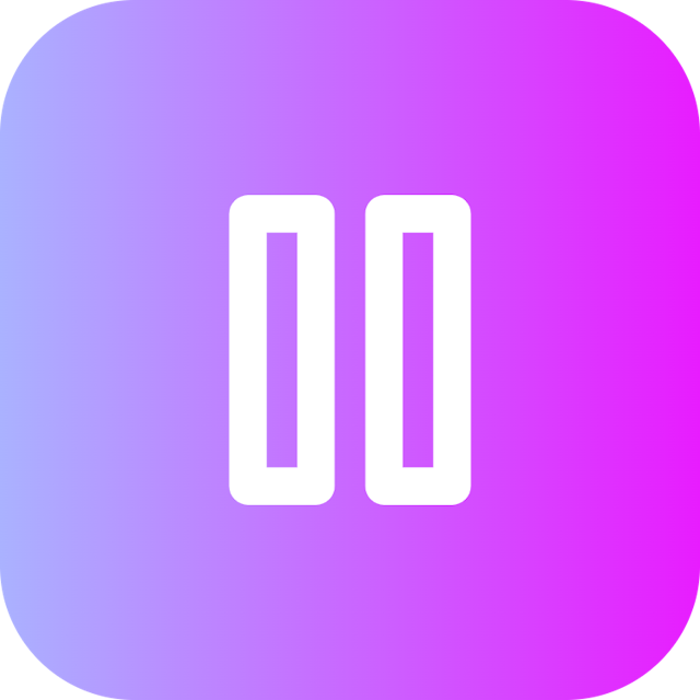 Pause icon for Mobile App logo