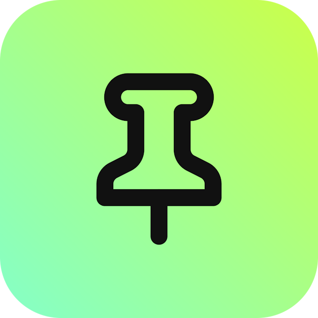 Pin icon for Mobile App logo