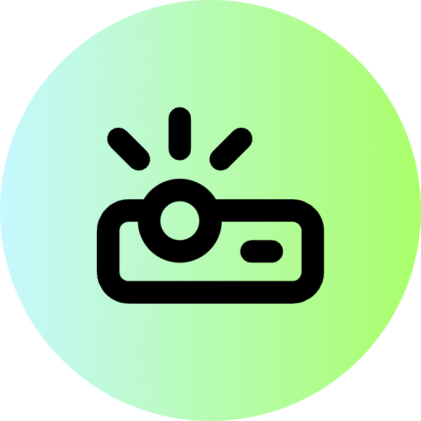 Projector icon for Clothing logo