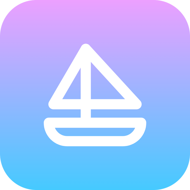 Sailboat icon for Website logo