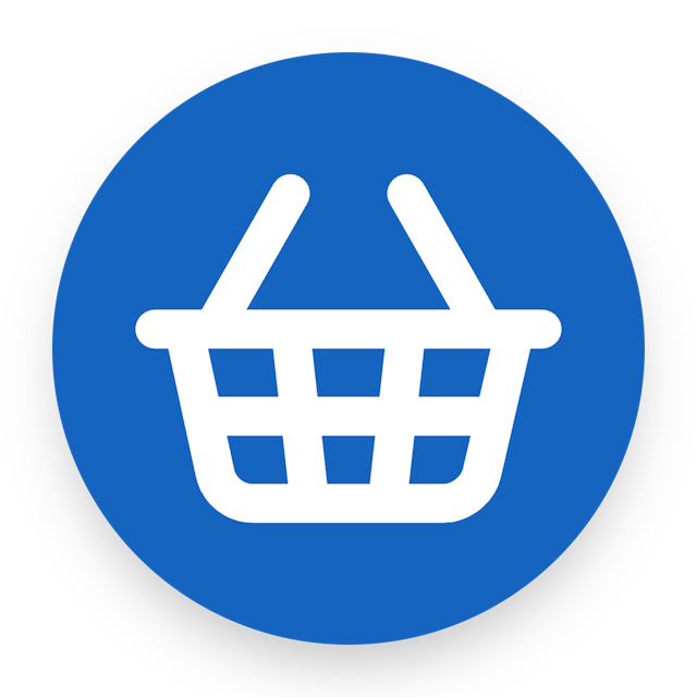 Shopping Basket icon for Mobile App logo