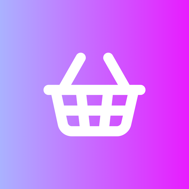 Shopping Basket icon for Grocery logo