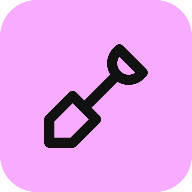 Shovel icon for Marketplace logo