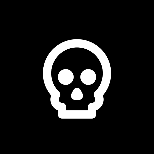 Skull icon for Tattoo Parlor logo