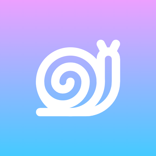 Snail icon for Mobile App logo