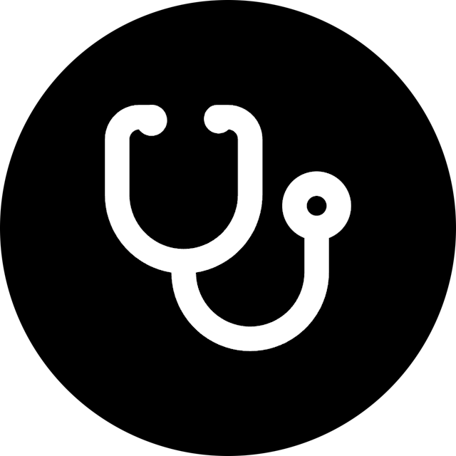 Stethoscope icon for Mobile App logo