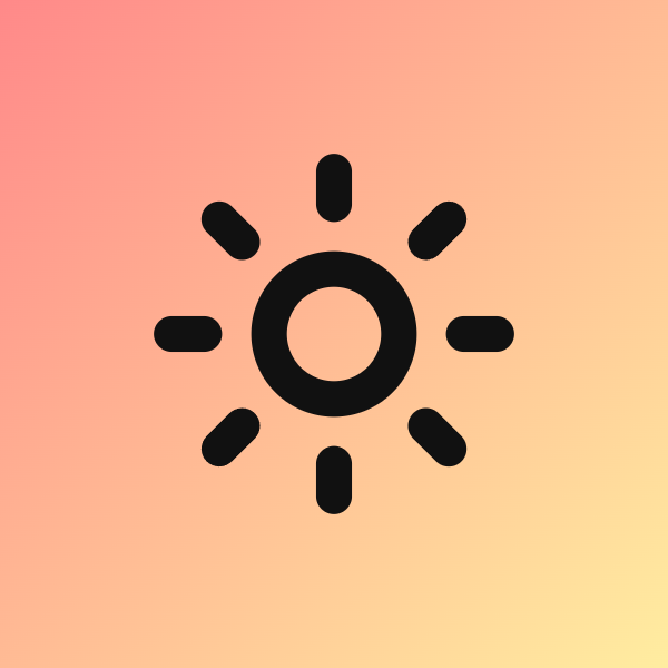 Sun icon for Hotel logo