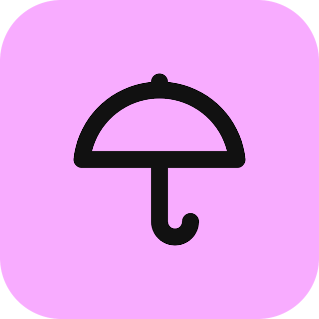 Umbrella icon for SaaS logo