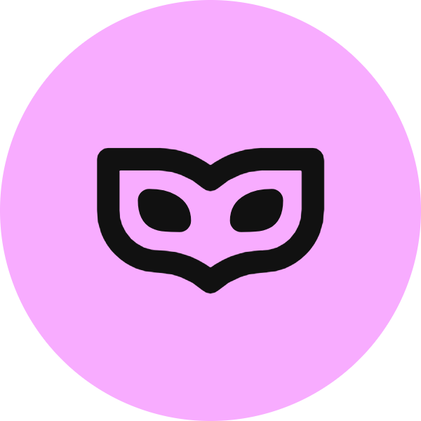 Venetian Mask icon for Mobile App logo