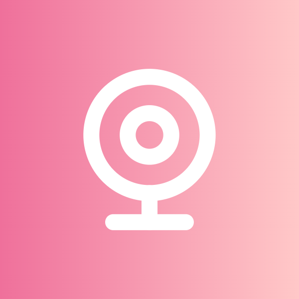 Webcam icon for SaaS logo