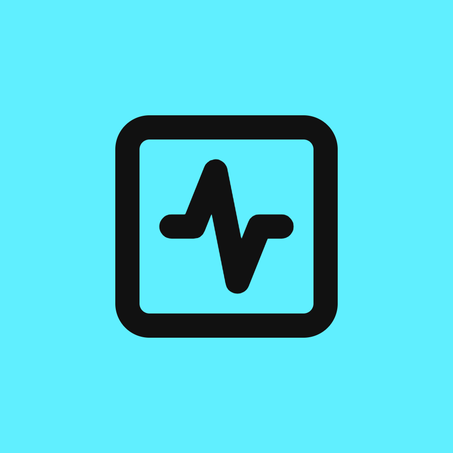 Activity Square icon for Mobile App logo