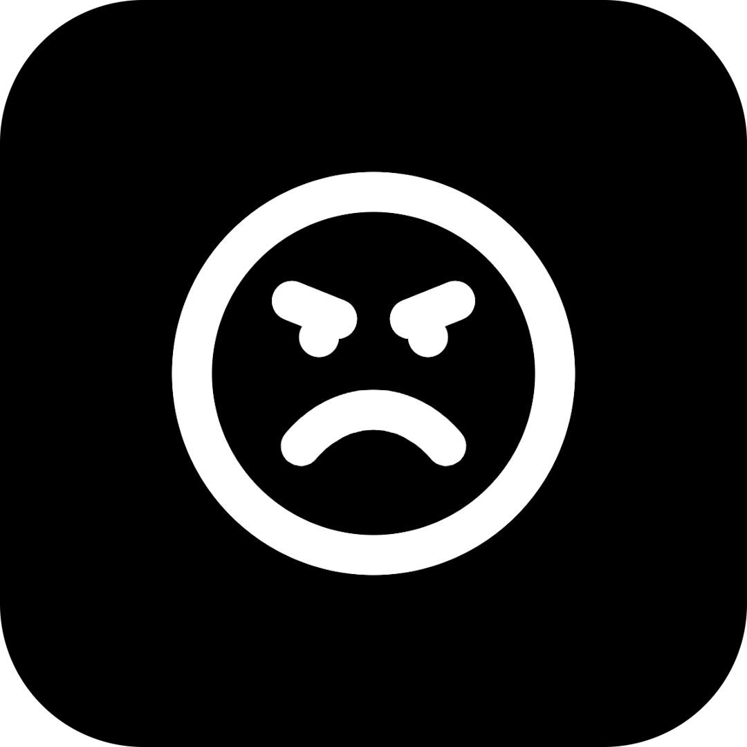Angry icon for Portfolio logo