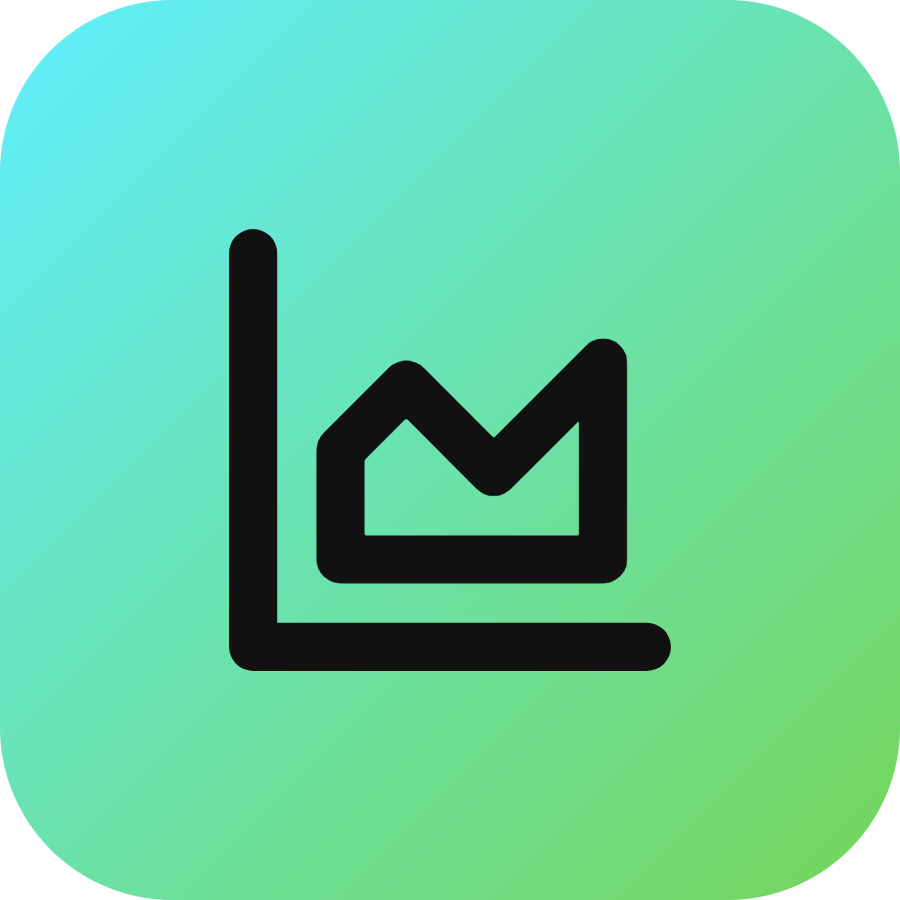 Area Chart icon for Online Course logo