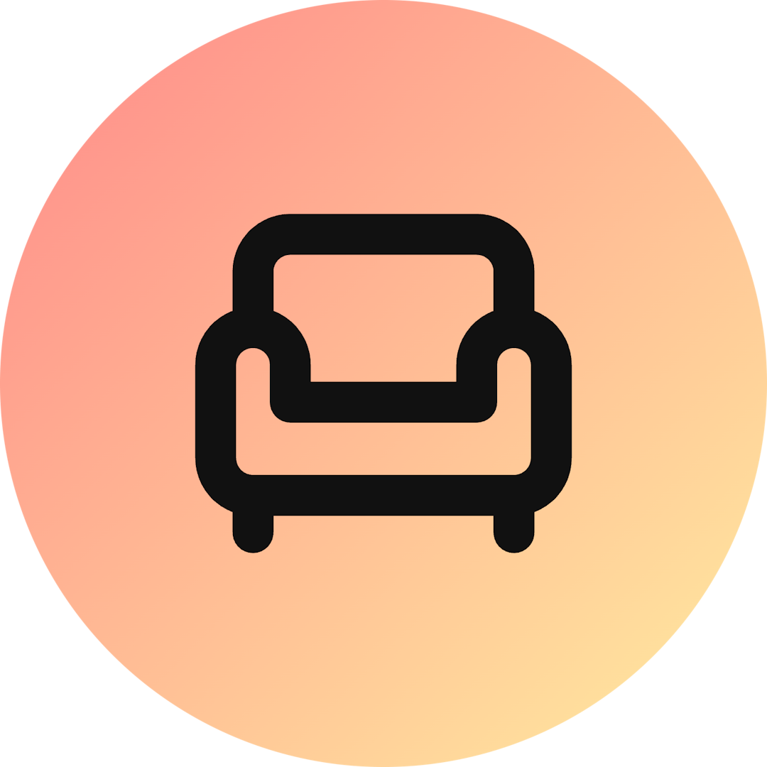 Armchair icon for Ecommerce logo