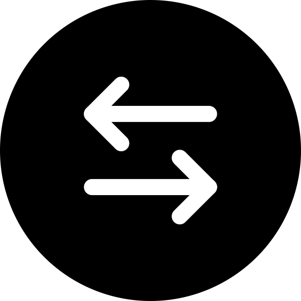 Arrow Left Right icon for Bank logo