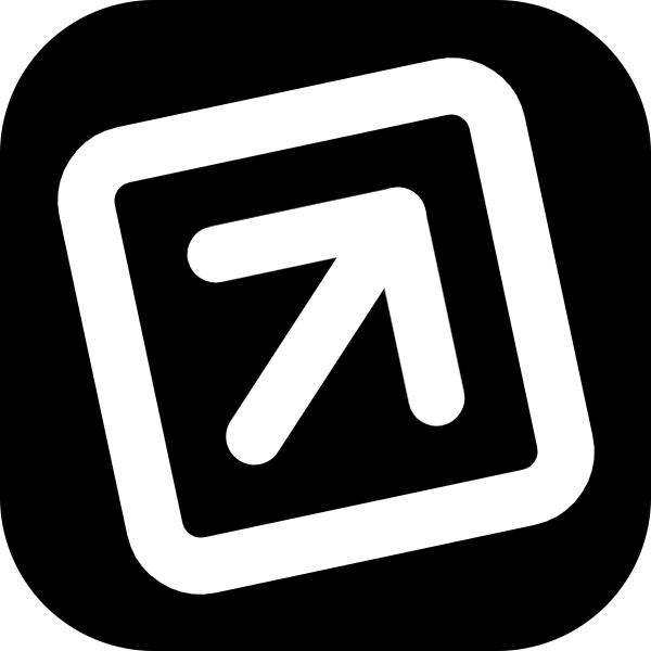 Arrow Up Right Square icon for Mobile App logo