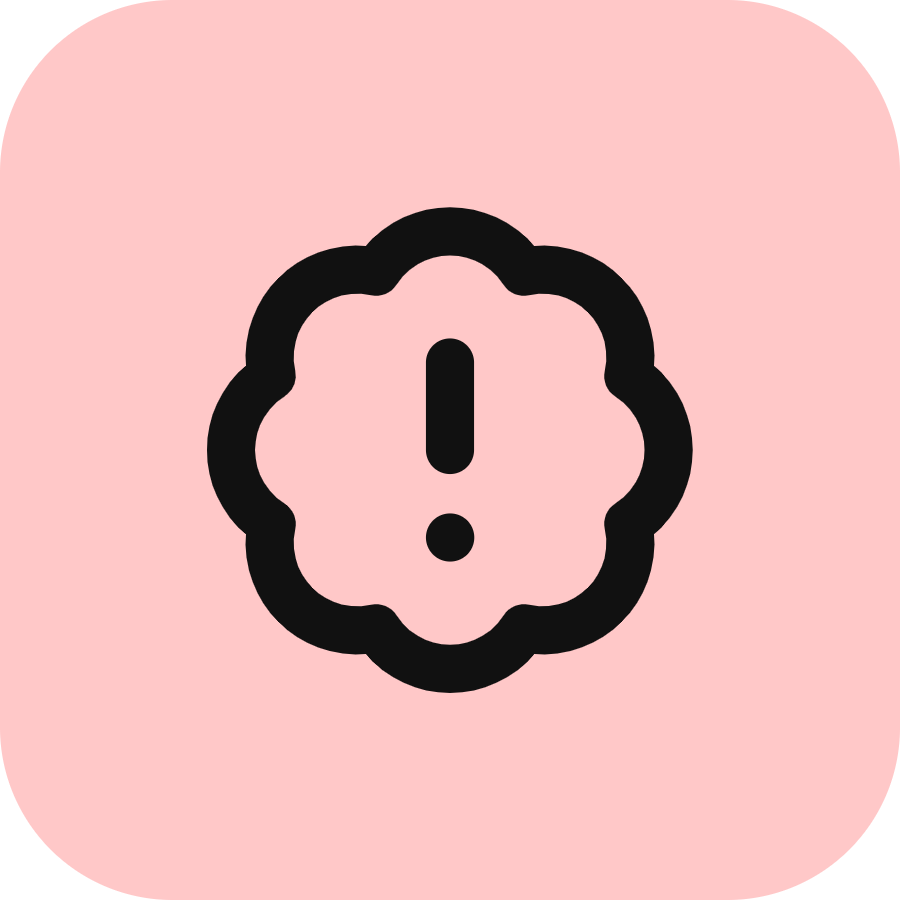 Badge Alert icon for Clothing logo