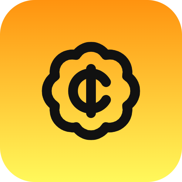 Badge Cent icon for Website logo