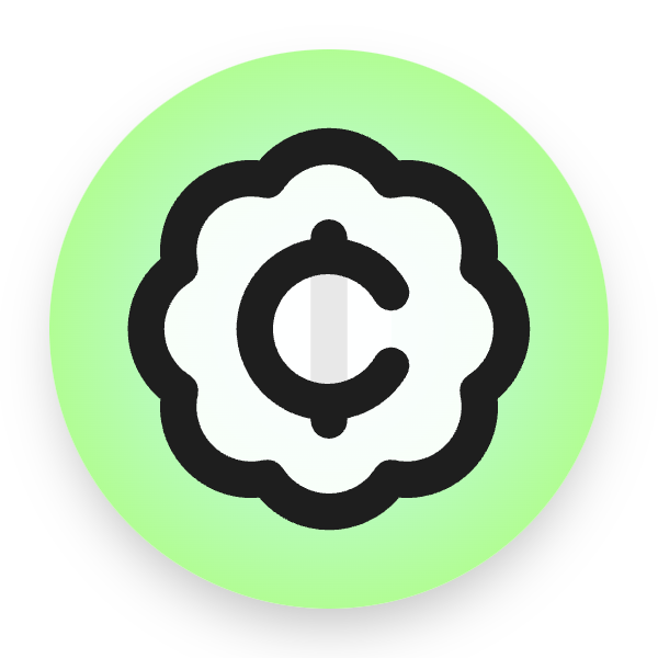 Badge Cent icon for Mobile App logo