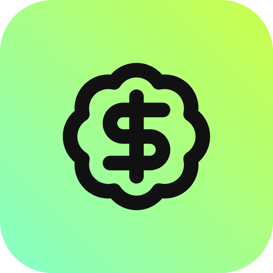 Badge Dollar Sign icon for Bank logo
