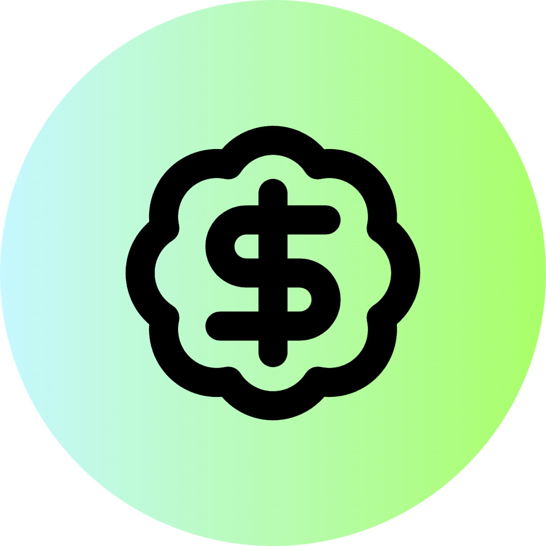 Badge Dollar Sign icon for Bank logo