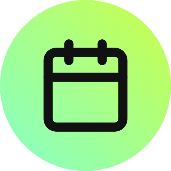 Calendar icon for Mobile App logo