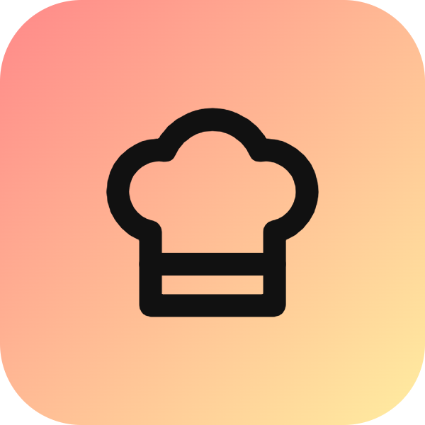Chef Hat icon for Ecommerce logo