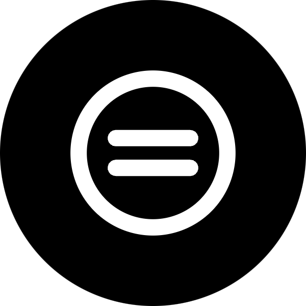 Circle Equal icon for Ecommerce logo