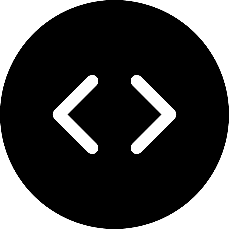 Code icon for Website logo