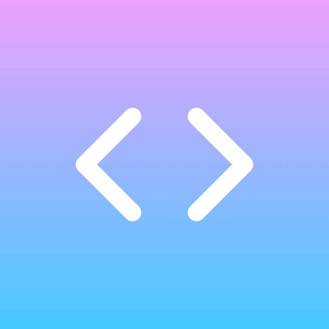Code icon for Blog logo