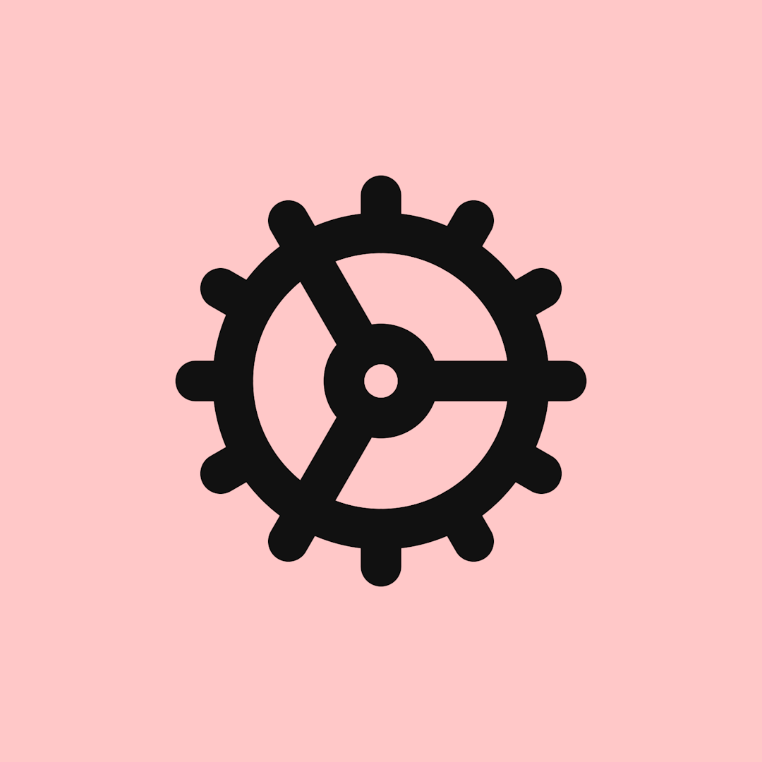 Cog icon for Online Course logo