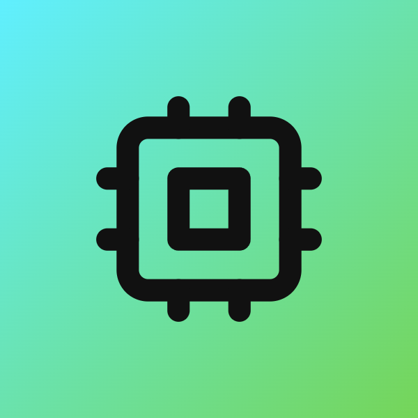 Cpu icon for SaaS logo