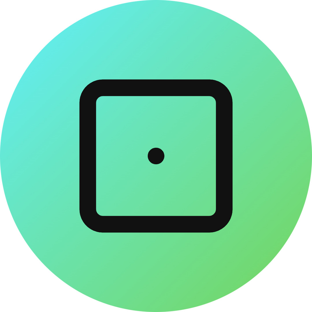 Dice 1 icon for Game logo