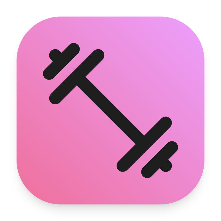 Dumbbell icon for SaaS logo