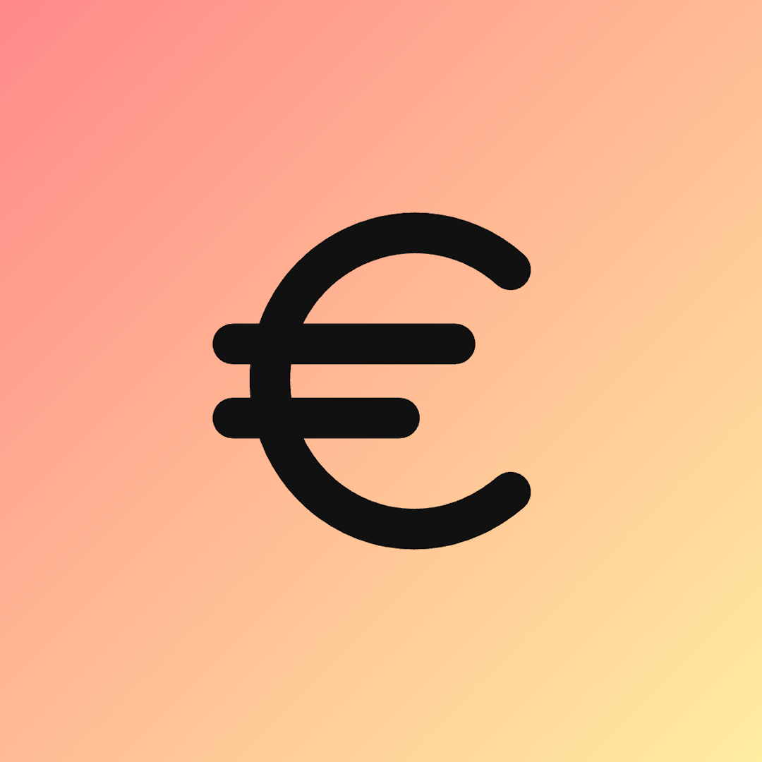 Euro icon for SaaS logo