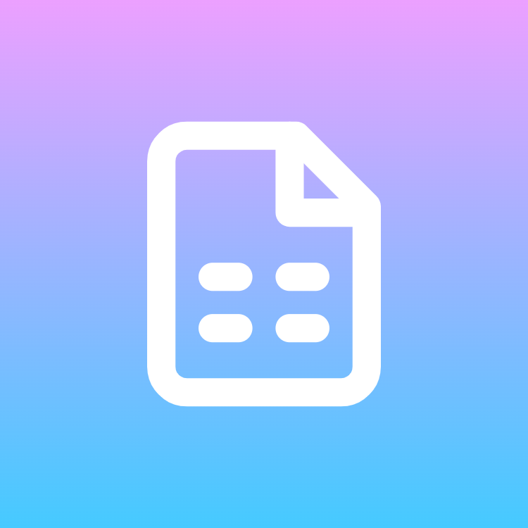 File Spreadsheet icon for Photography logo