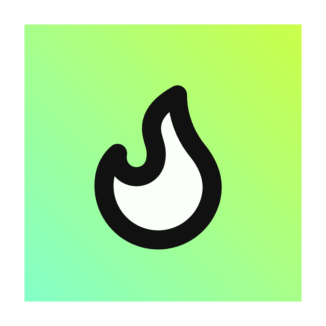 Flame icon for SaaS logo