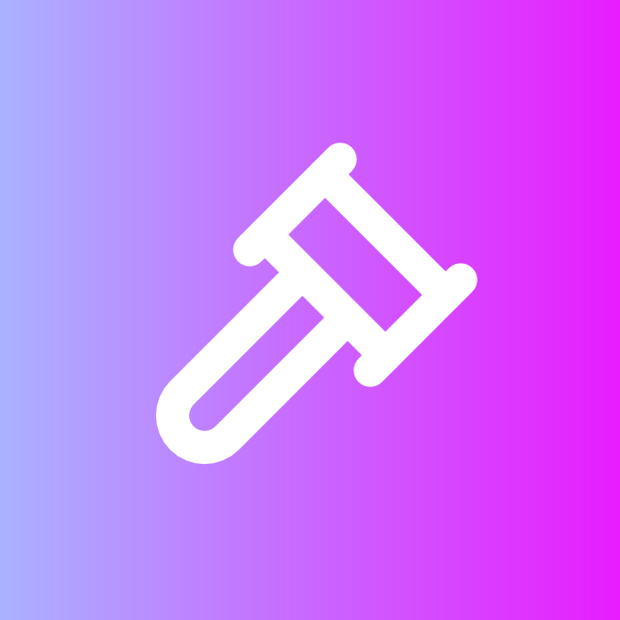 Gavel icon for Website logo
