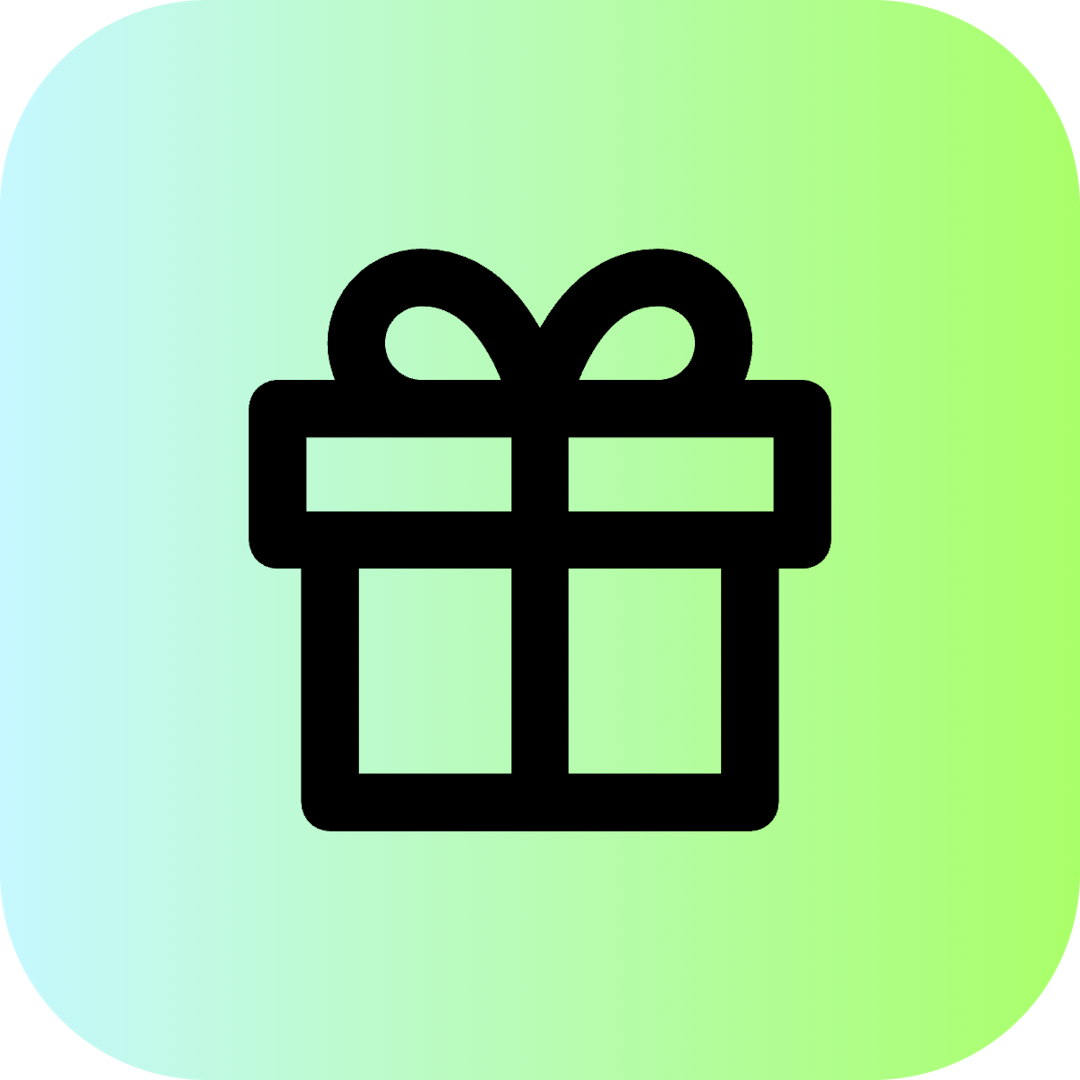 Gift icon for Mobile App logo