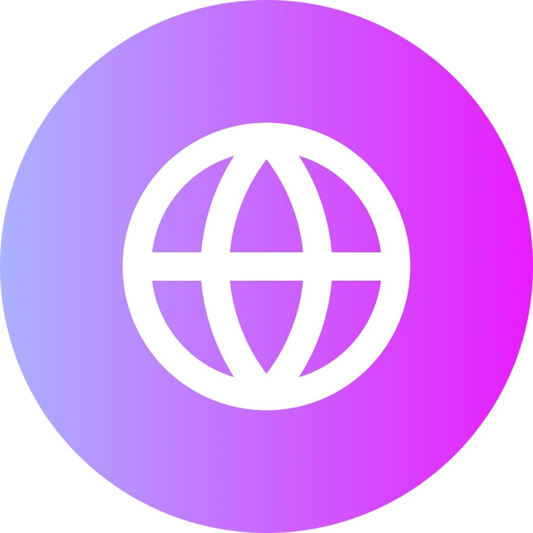 Globe icon for SaaS logo