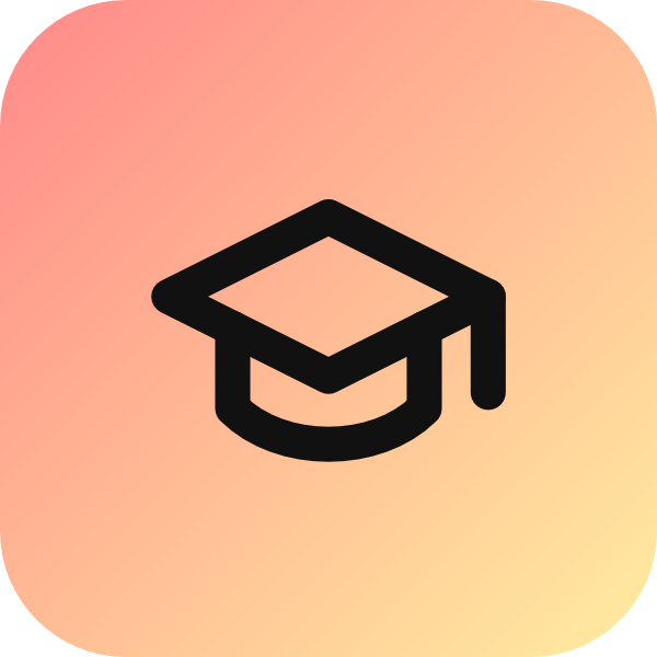 Graduation Cap icon for SaaS logo