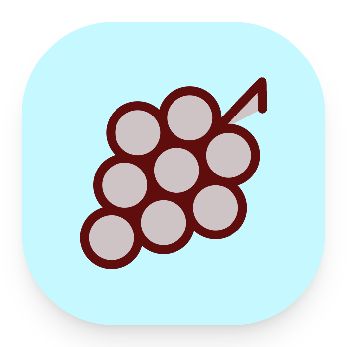 Grape icon for Mobile App logo