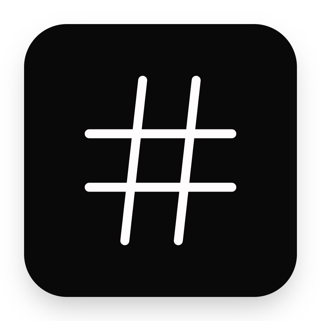 Hash icon for Website logo