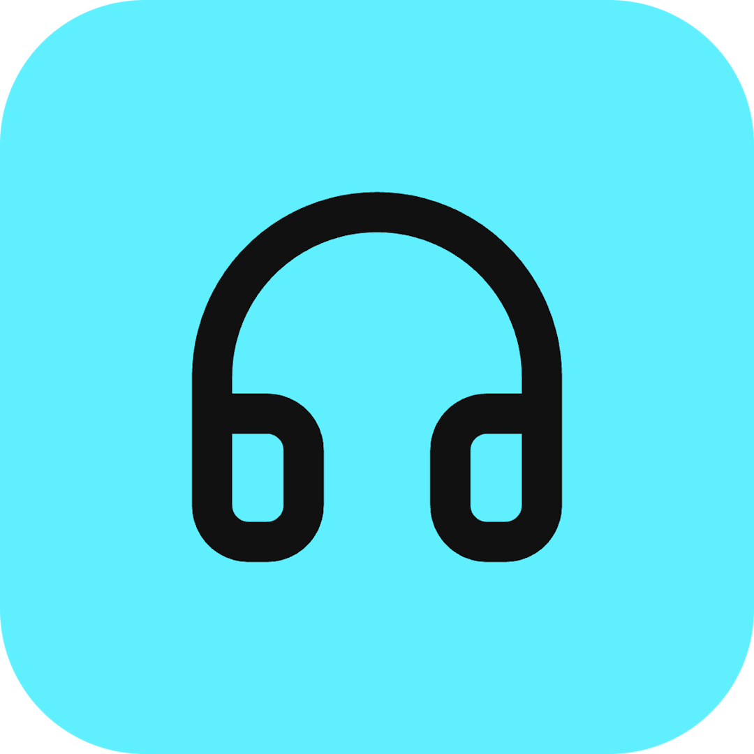 Headphones icon for Podcast logo