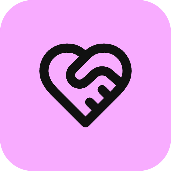 Heart Handshake icon for Marketplace logo