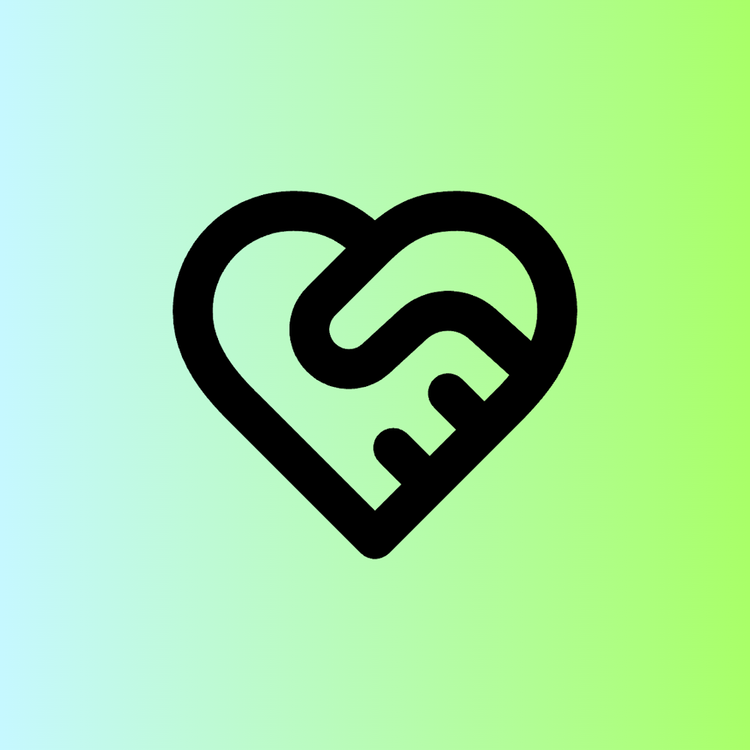 Heart Handshake icon for SaaS logo