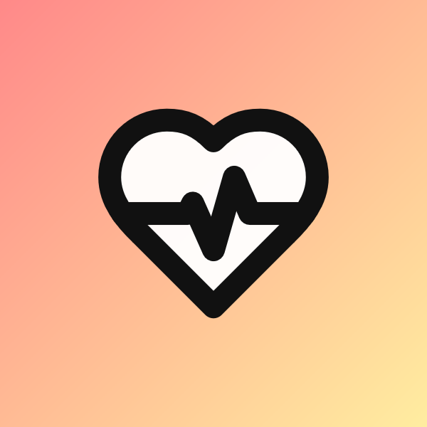 Heart Pulse icon for Mobile App logo