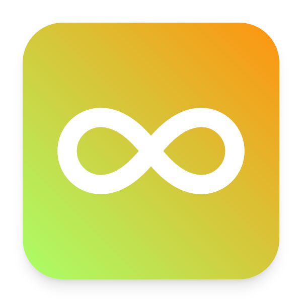 Infinity icon for Mobile App logo
